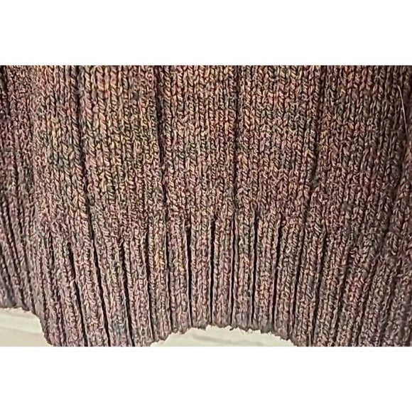 Oscar De La Renta Long Sleeve Quarter Zip Brown Pullover Sweater Men's Medium - Picture 14 of 15